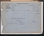 Tiffany Studios Lamp Department Ledger Book, Tiffany Studios (1902–32), pencil and ink on paper, American