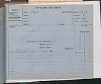 Tiffany Studios Lamp Department Ledger Book, Tiffany Studios (1902–32), pencil and ink on paper, American