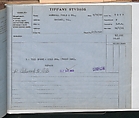 Tiffany Studios Lamp Department Ledger Book, Tiffany Studios (1902–32), pencil and ink on paper, American
