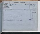 Tiffany Studios Lamp Department Ledger Book, Tiffany Studios (1902–32), pencil and ink on paper, American