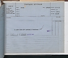Tiffany Studios Lamp Department Ledger Book, Tiffany Studios (1902–32), pencil and ink on paper, American