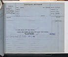 Tiffany Studios Lamp Department Ledger Book, Tiffany Studios (1902–32), pencil and ink on paper, American