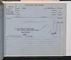 Tiffany Studios Lamp Department Ledger Book, Tiffany Studios (1902–32), pencil and ink on paper, American
