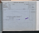 Tiffany Studios Lamp Department Ledger Book, Tiffany Studios (1902–32), pencil and ink on paper, American