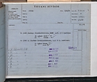 Tiffany Studios Lamp Department Ledger Book, Tiffany Studios (1902–32), pencil and ink on paper, American