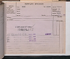 Tiffany Studios Lamp Department Ledger Book, Tiffany Studios (1902–32), pencil and ink on paper, American