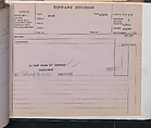 Tiffany Studios Lamp Department Ledger Book, Tiffany Studios (1902–32), pencil and ink on paper, American