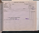 Tiffany Studios Lamp Department Ledger Book, Tiffany Studios (1902–32), pencil and ink on paper, American