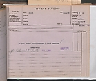 Tiffany Studios Lamp Department Ledger Book, Tiffany Studios (1902–32), pencil and ink on paper, American