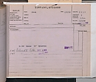 Tiffany Studios Lamp Department Ledger Book, Tiffany Studios (1902–32), pencil and ink on paper, American