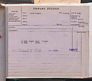 Tiffany Studios Lamp Department Ledger Book, Tiffany Studios (1902–32), pencil and ink on paper, American