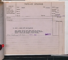 Tiffany Studios Lamp Department Ledger Book, Tiffany Studios (1902–32), pencil and ink on paper, American
