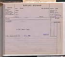 Tiffany Studios Lamp Department Ledger Book, Tiffany Studios (1902–32), pencil and ink on paper, American