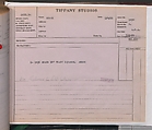 Tiffany Studios Lamp Department Ledger Book, Tiffany Studios (1902–32), pencil and ink on paper, American