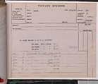 Tiffany Studios Lamp Department Ledger Book, Tiffany Studios (1902–32), pencil and ink on paper, American