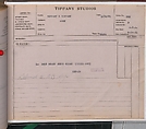 Tiffany Studios Lamp Department Ledger Book, Tiffany Studios (1902–32), pencil and ink on paper, American