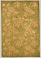 Tulips panel, Candace Wheeler (American, Delhi, New York 1827–1923 New York), Silk and metallic cloth appliqued with silk velvet and embroidered with silk and metallic-wrapped cotton threads, American