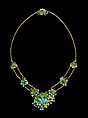 Necklace, Louis C. Tiffany (American, New York 1848–1933 New York), Opals, gold, enamel, American