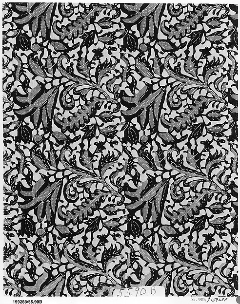 Panel, blue-resist textile by an unrecorded maker, The Metropolitan Museum of Art