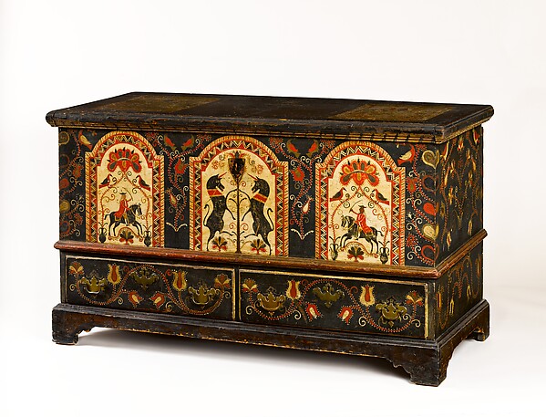 Pennsylvania chest, ca. 1780 — American, made in Pennsylvania, yellow pine and tulip poplar