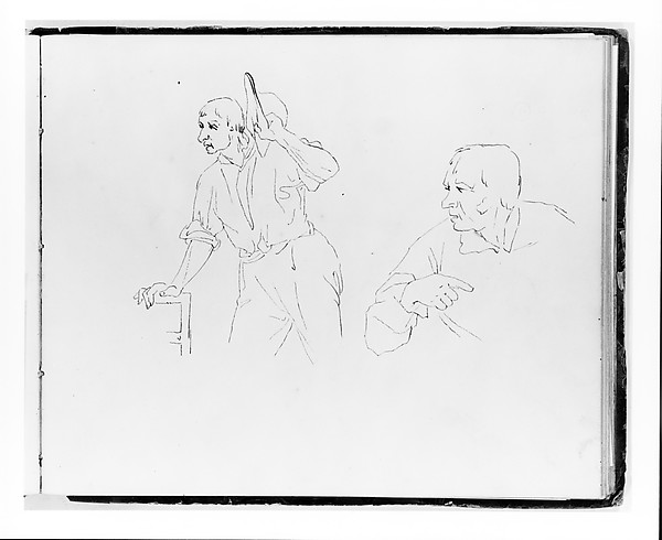 Two Studies of a Man (from sketchbook)