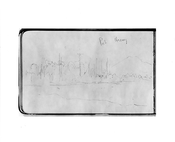 Port Havey (?) (from Sketchbook) by Albert Bierstadt