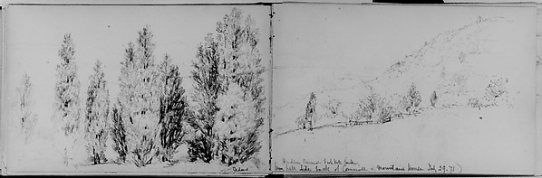 Hudson Towards Fishkill Landing, 1871 (from Sketchbook)