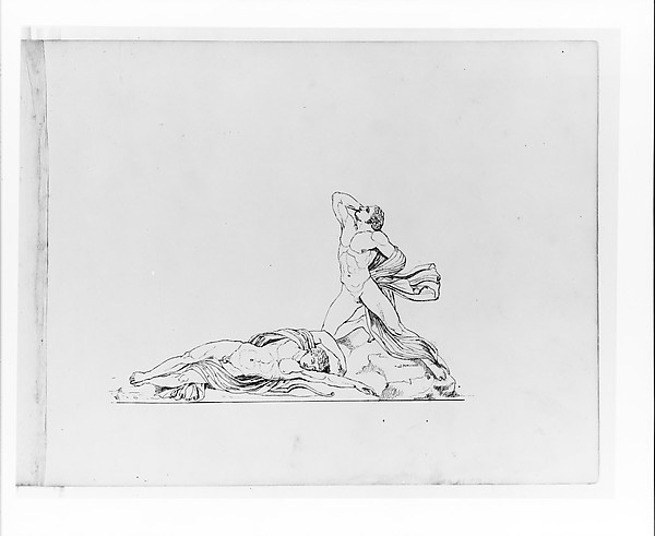 Dying Warriors (from Sketchbook) by John Quincy Adams Ward, The Metropolitan Museum of Art
