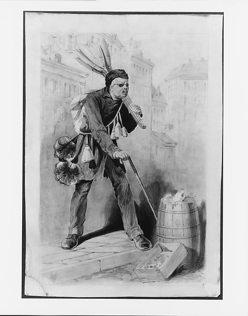 Blind Broomseller, (14th Street, New York City) by an unrecorded maker, The Metropolitan Museum of Art