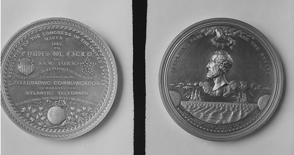 Cyrus Field Congressional Medal by William Barber, The Metropolitan Museum of Art