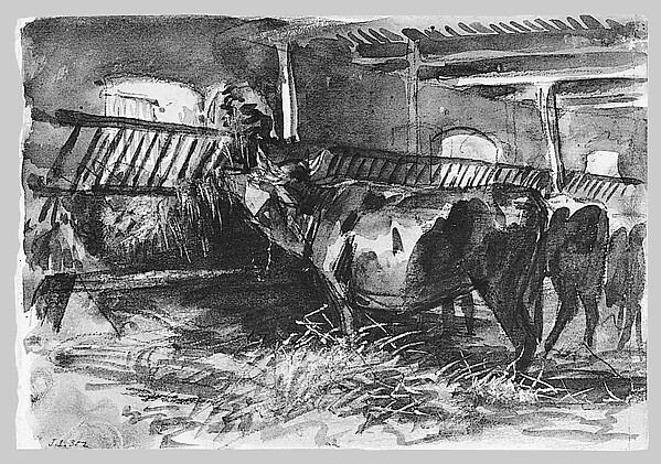 Cattle in a Stable by John Singer Sargent, The Metropolitan Museum of Art
