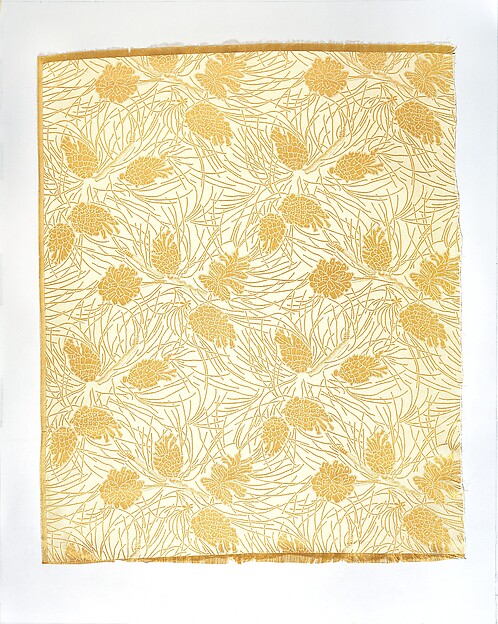 Pinecones-and-needles textile
