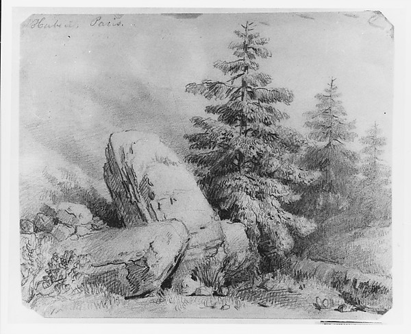 Landscape (from McGuire Scrapbook) by Charles Antoine Colomb Hubert (born Gengembre), The Metropolitan Museum of Art