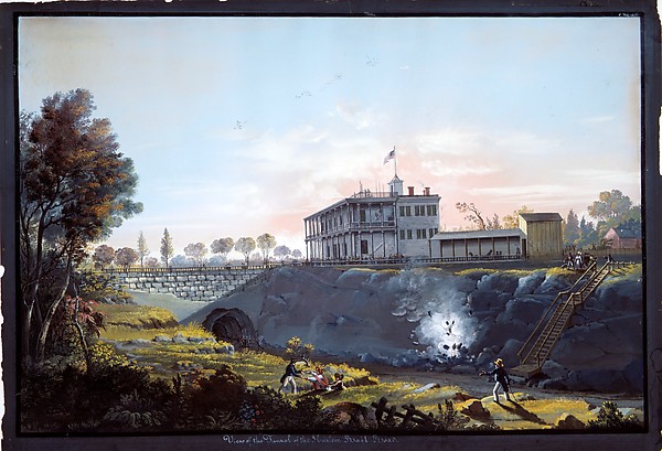 View of the Tunnel of the Harlem Railroad by Nicolino Calyo, The Metropolitan Museum of Art
