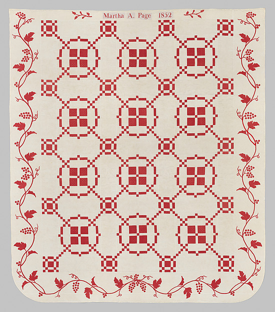 Burgoyne Surrenders or Burgoyne Surrounded Quilt by Martha A. Page, The Metropolitan Museum of Art