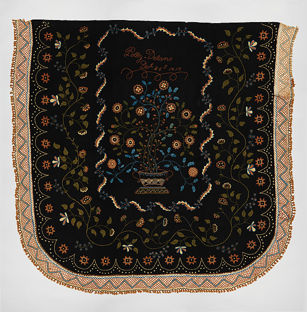 Embroidered blanket