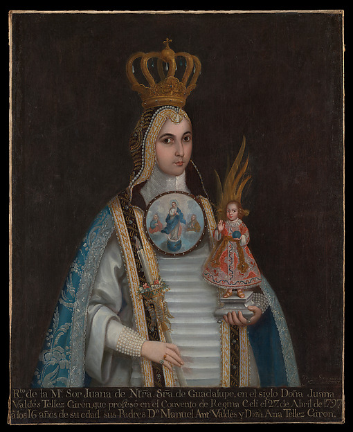 Portrait of Sor Juana de Nuestra Señora de Guadalupe — Domingo Ortiz
