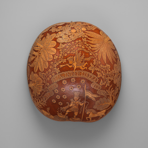 Gourd Bowl Commemorating Independence from Spain by Unknown Artist, The Metropolitan Museum of Art