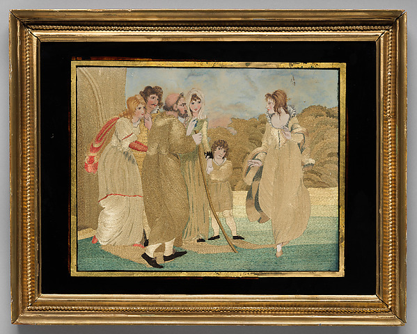 “The Friar of Orders Gray” needlework picture