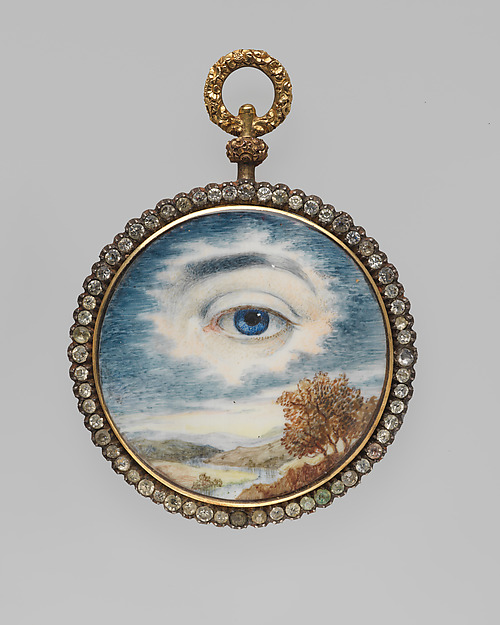 Lover's Eye locket, ca. 1840