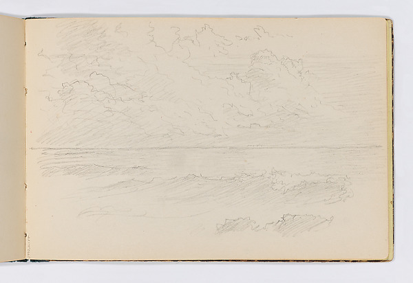 Sketch of Clouds and Sea (from Sketchbook VII) by William Trost Richards, The Metropolitan Museum of Art