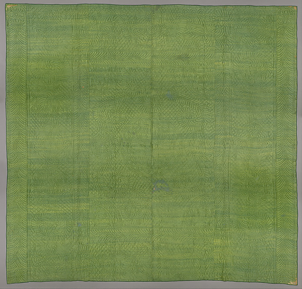 Wholecloth quilt by an unrecorded maker, The Metropolitan Museum of Art