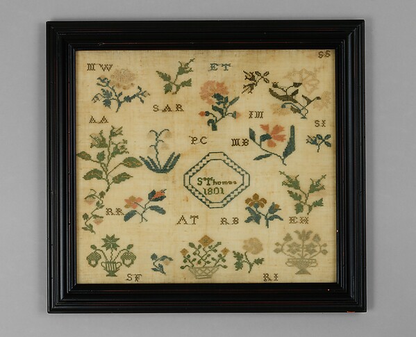 Sampler made at the Westtown Quaker School