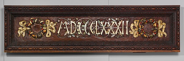 Vanderbilt Mantelpiece date panel by Augustus Saint-Gaudens, The Metropolitan Museum of Art