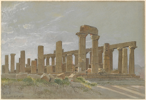 Girgenti (The Temple of Juno Lacinia at Agrigentum) by William Stanley Haseltine, The Metropolitan Museum of Art
