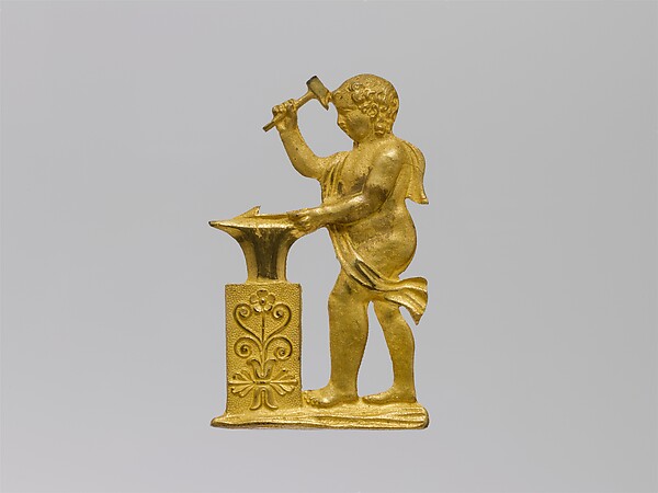 Smithy Cupid Appliqué by Henry Kellam Hancock, The Metropolitan Museum of Art