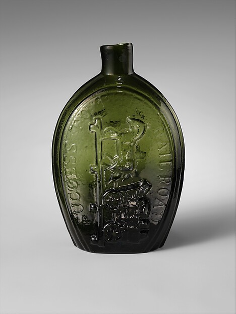 Flask by Mount Vernon Glass Works, The Metropolitan Museum of Art
