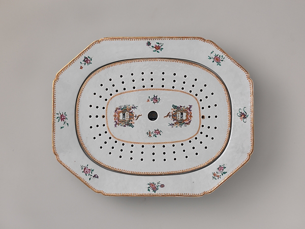 Platter with Drainer by an unrecorded maker, The Metropolitan Museum of Art
