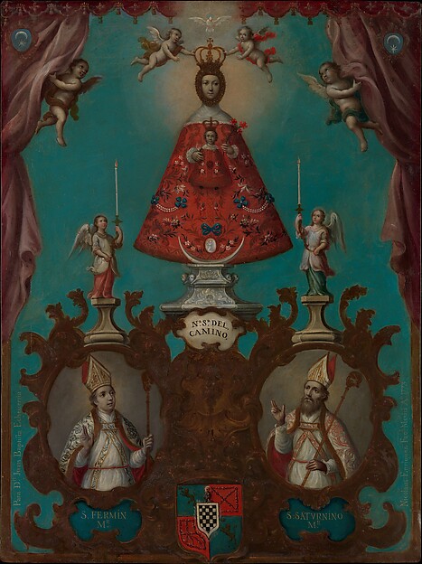 The Virgin of El Camino with St. Fermín and St. Saturnino, Nicolás Enríquez, 1773