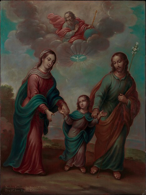 The Return of the Holy Family from Egypt, Nicolás Enríquez, 1773